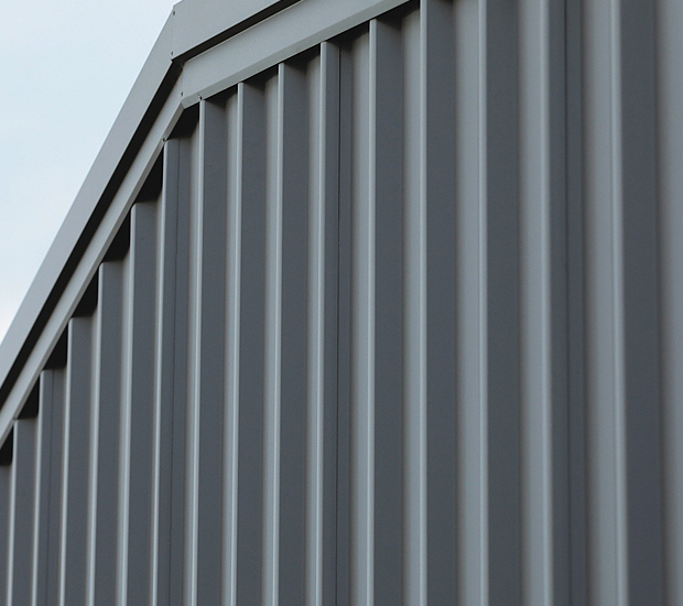 Close up of Stramit Monoclad wall cladding 