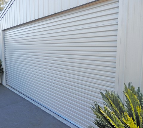 A Taurean Novataur commercial door on a shed