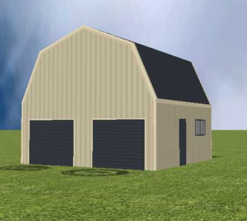 Quaker barn render