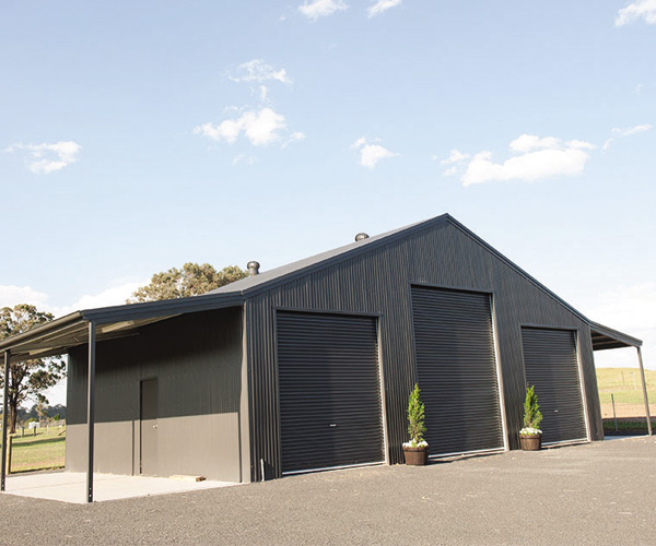 Residential Shed With Awnings